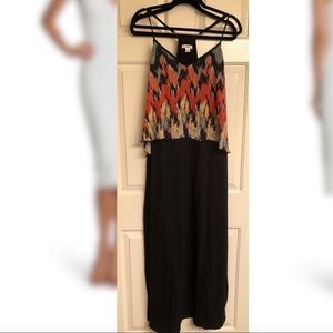 CATO MULTICOLORED MAXI DRESS XL